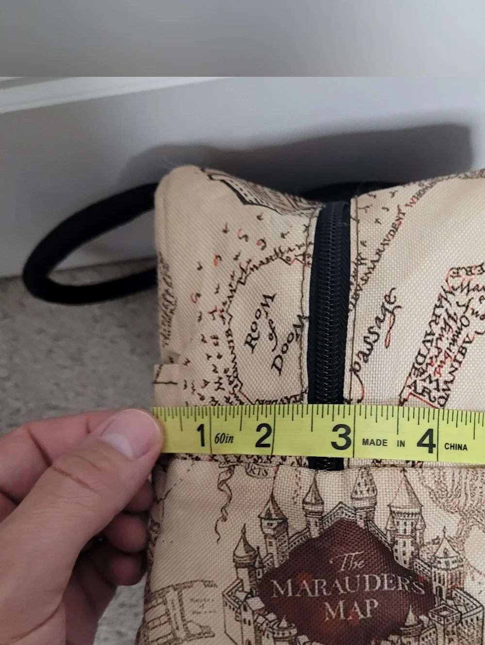 Harry Potter Marauder's Map print insulated lunch tote